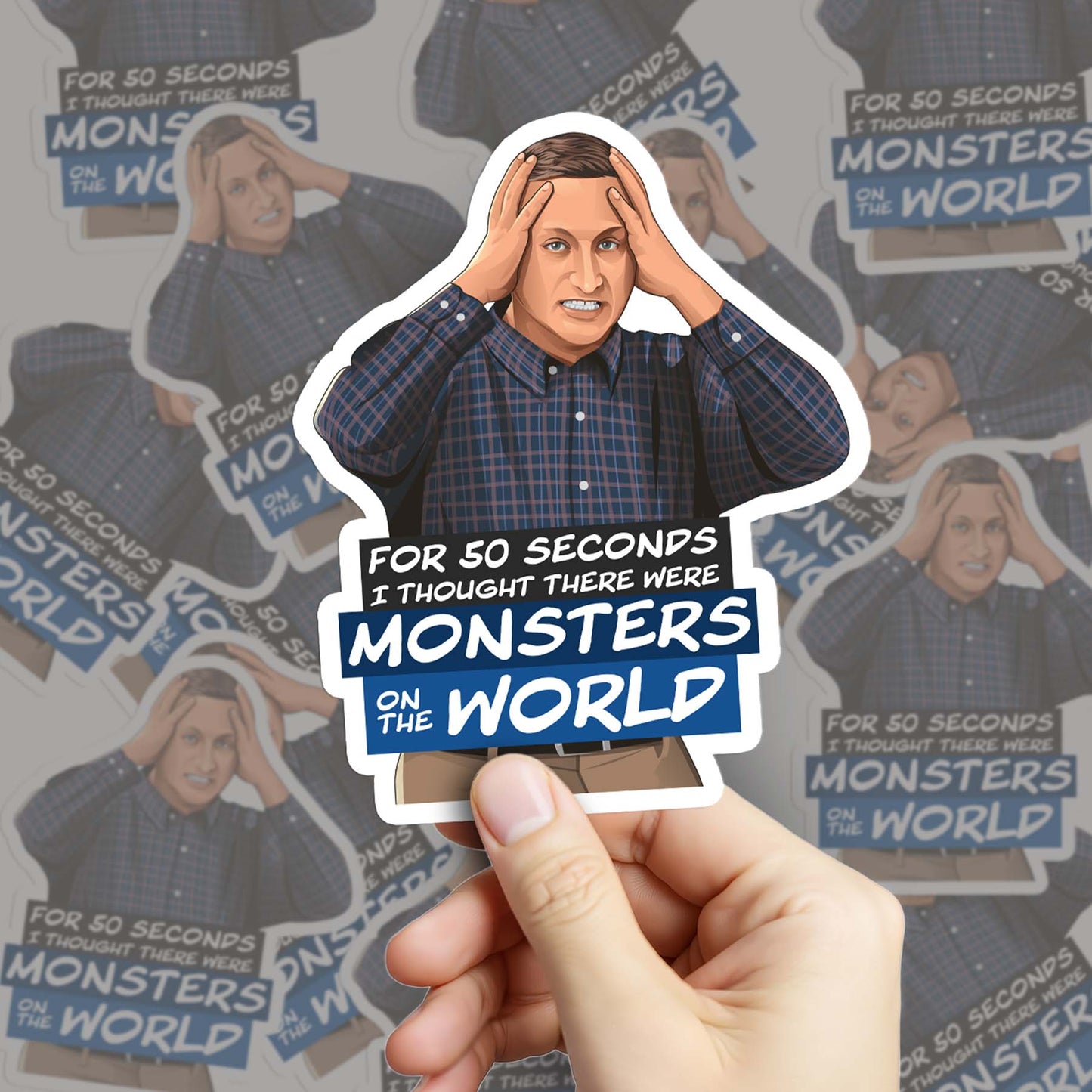 Monsters on the World Sticker