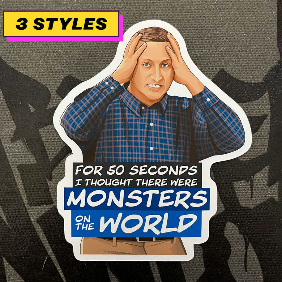 Monsters on the World Sticker